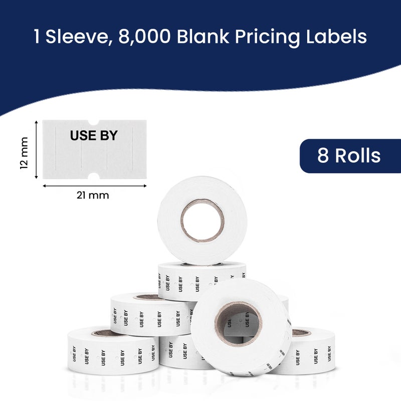 Perco USE by 1 Line Labels - 1 Sleeve, 8,000 "USE by Labels for Perco Lite, X, Plus and Pro 1 Line Date Guns - Image 3